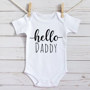 Hello Daddy - Carter's White Bodysuit